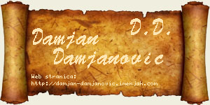 Damjan Damjanović vizit kartica